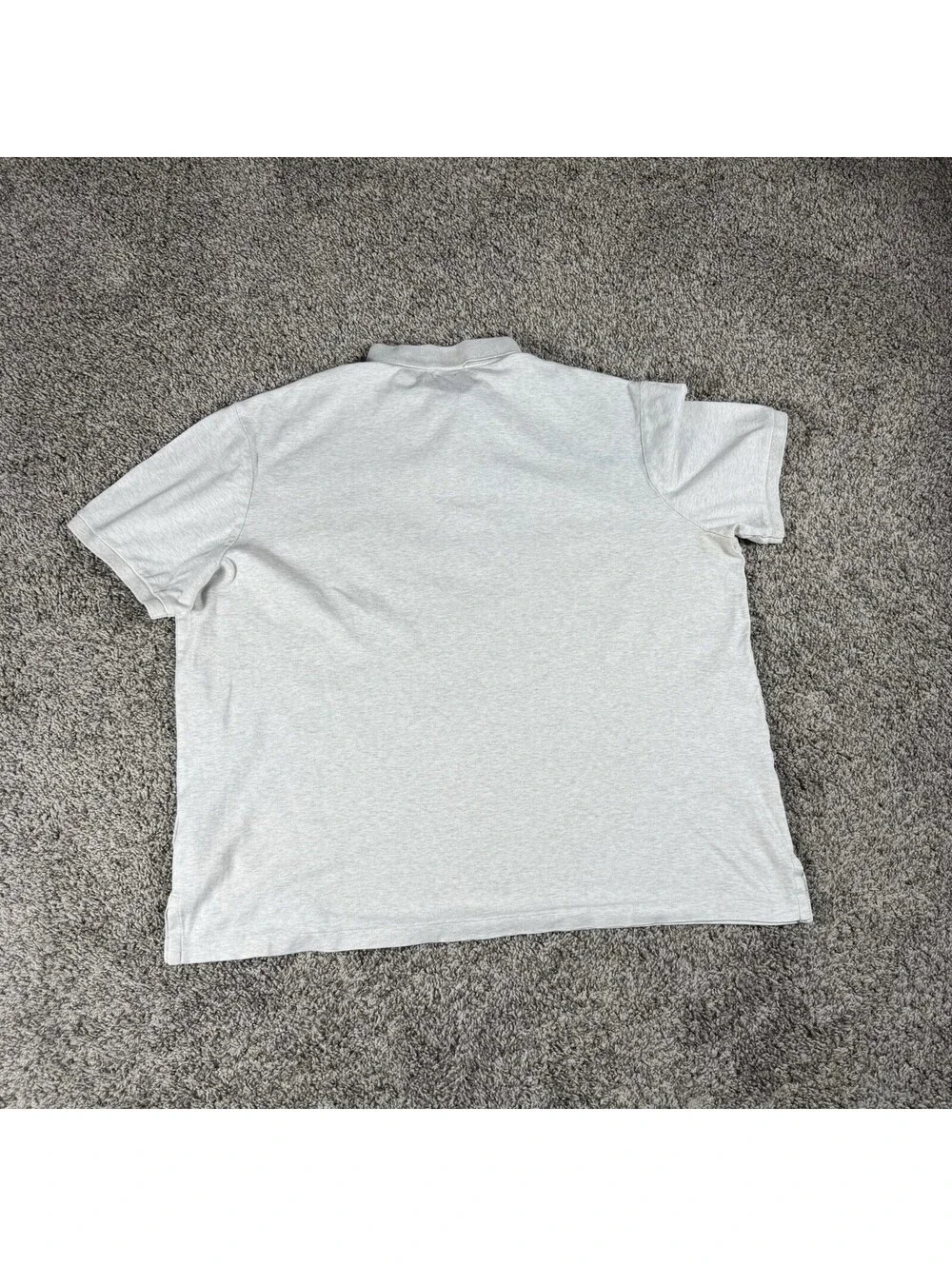 Polo Ralph Lauren Mens XL Beige  Short Sleeve Pique Polo Shirt Pony